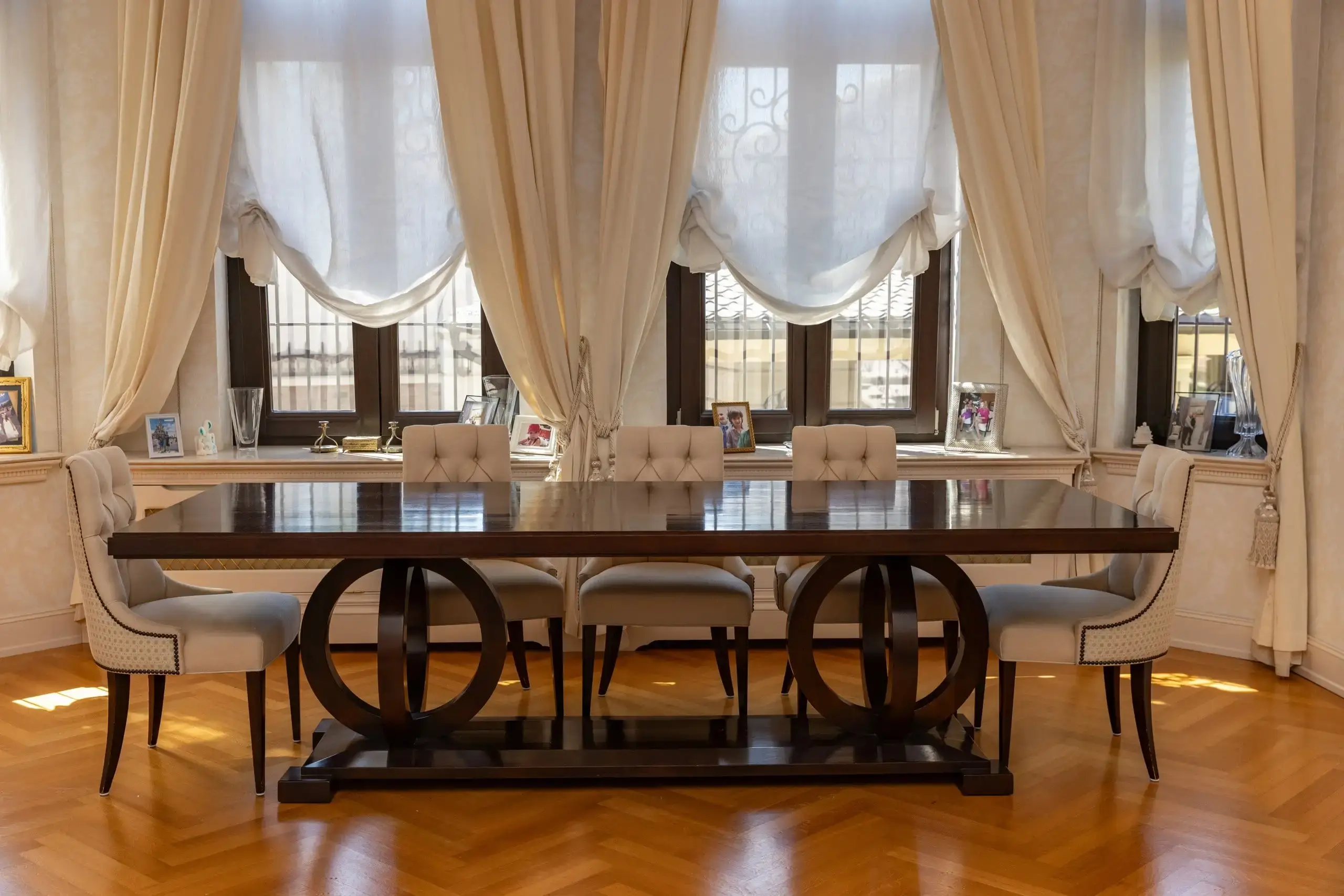 A finely crafted wooden table from Vascony